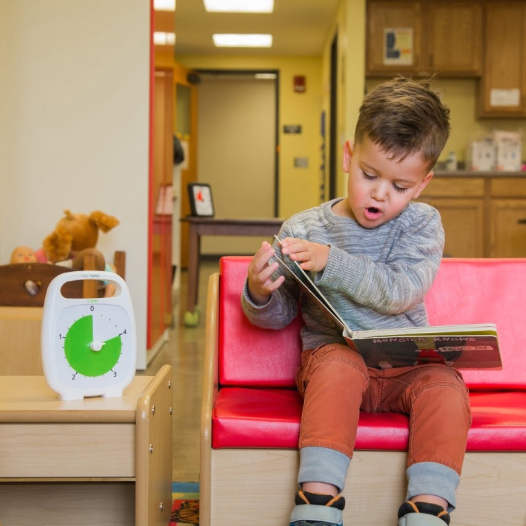 Klocka Time Timer® Plus Vit 5 min