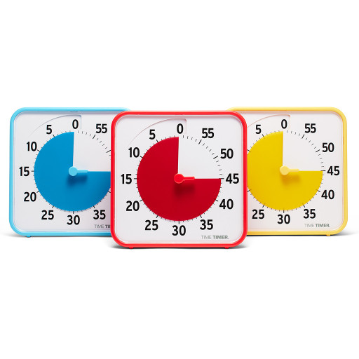 Klassrumspaket Time Timer® Medium, Röd/Gul/Blå