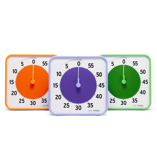 Klassrumspaket Time Timer® Medium, Orange/Grön/Lila