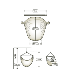 Hängmattestol Habana offwhite (Beige) Hängmattestol Habana offwhite (Beige)