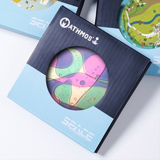 Oljehjul, lila/grön till spaceprojektor