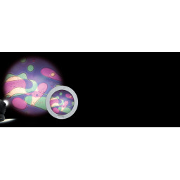 Oljehjul, lila/grön till spaceprojektor