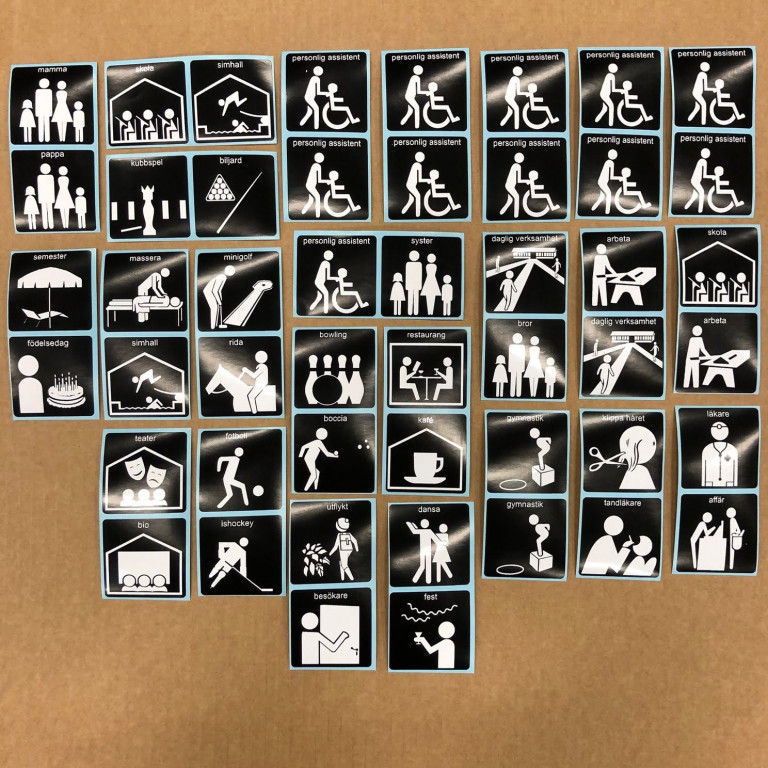 Symbolix bildstöd självhäftande symboler 48st