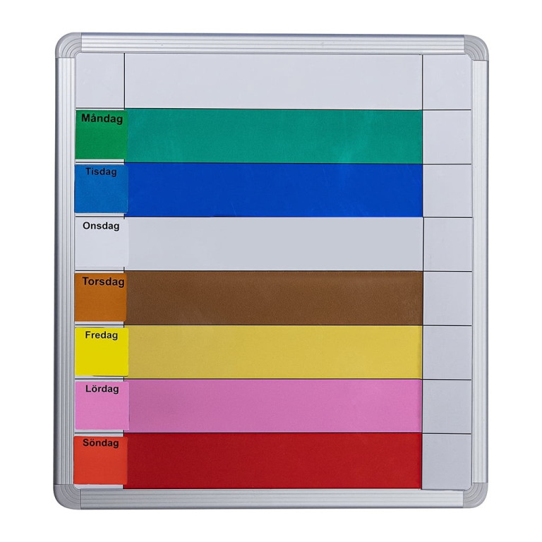 Symbolix Mini planeringskalender veckotavla 35x33cm, färg