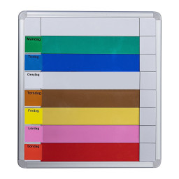 Symbolix Mini planeringskalender veckotavla 35x33cm, färg