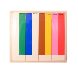 Symbolix Mini magnetkort veckodagar 3,5x3,5cm (7st), färg Symbolix Mini magnetkort veckodagar 3,5x3,5cm (7st), färg