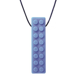 Tugghalsband byggkloss, blå/extrahård Tugghalsband byggkloss, blå/extrahård