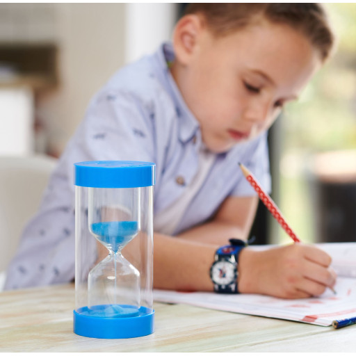 Sand-timer 16cm - 5 minuter (blå)