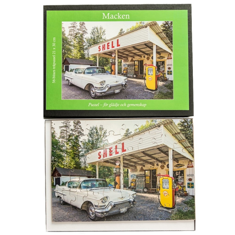 Träpussel Macken, 30 bitar