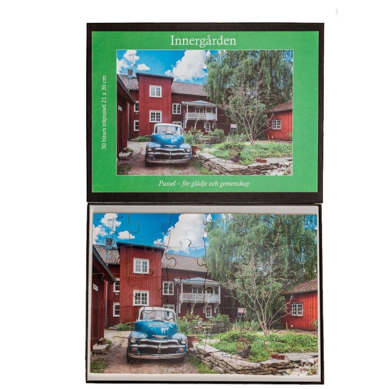 Träpussel Innergården, 30 bitar