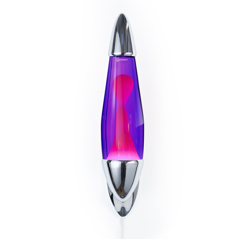 Lavalampa för väggmontage, lila/rosa