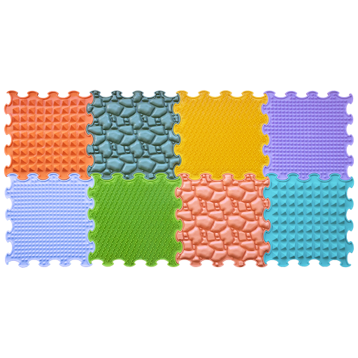 Ortoto Taktila mattor Nature gifts 8-pack