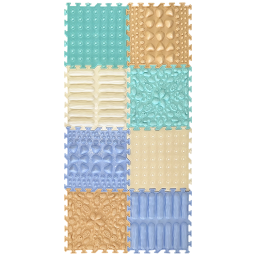 Ortonature Taktila mattor soft pastel 8-pack Ortonature Taktila mattor soft pastel 8-pack
