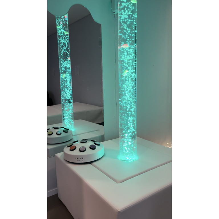 Bubbelrör med fiskar 1.75m, Ø 15cm