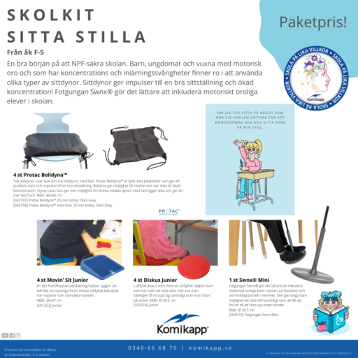 Skolkit sitta stilla åk F-5