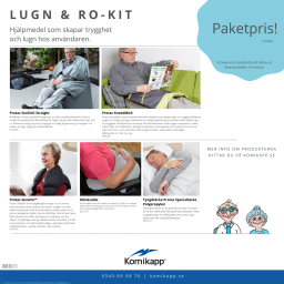 Lugn och ro-kit för Äldreomsorg Lugn och ro-kit för Äldreomsorg