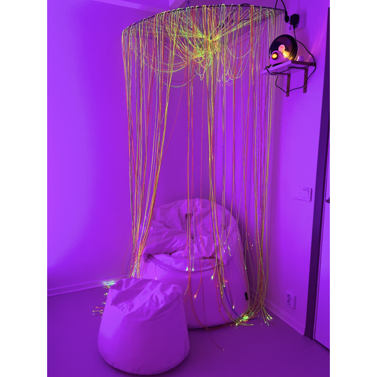 Hörnväggfäste Plexi 95 x 95 cm