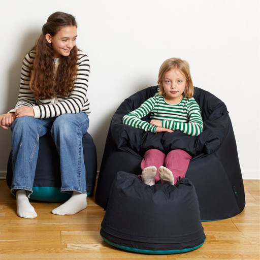 Bollfåtölj Protac Sensit® Junior Aqua inkl. fotpall