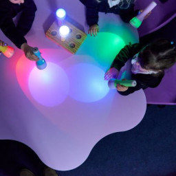 Ficklampor med färg