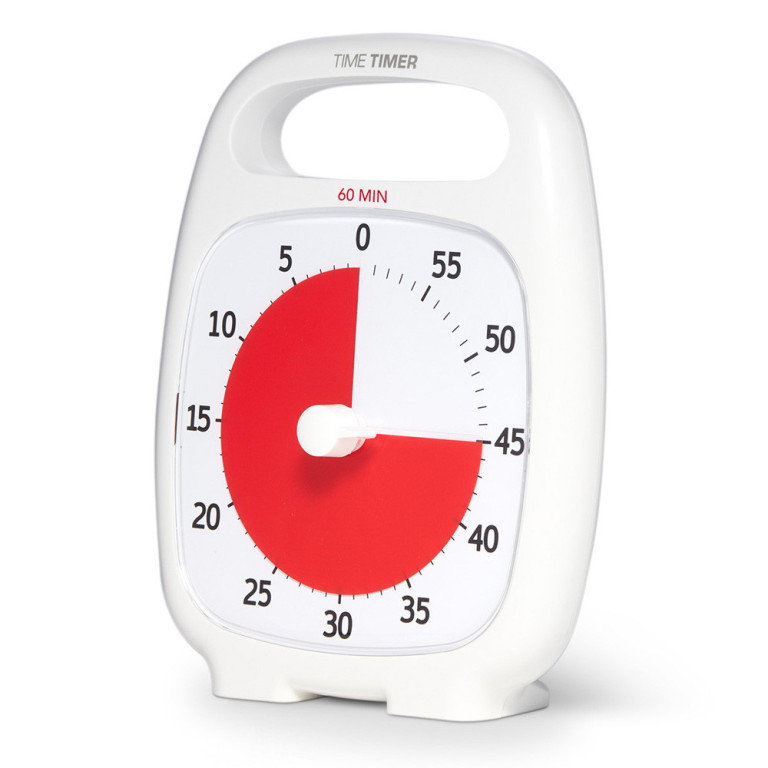 Klocka Time Timer® Plus Vit 60 min