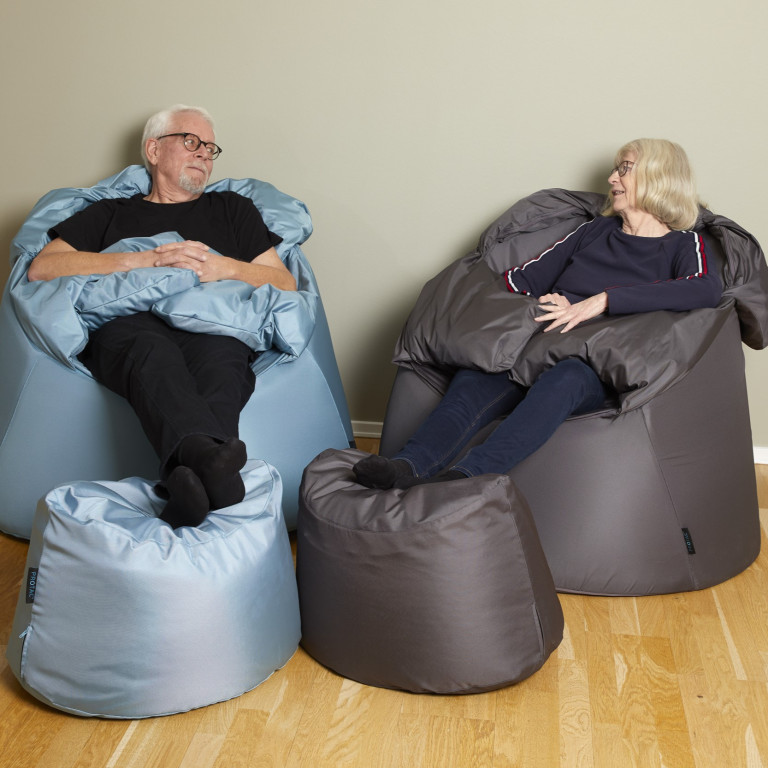 Bollfåtölj Protac SenSit® Dark Grey inkl fotpall