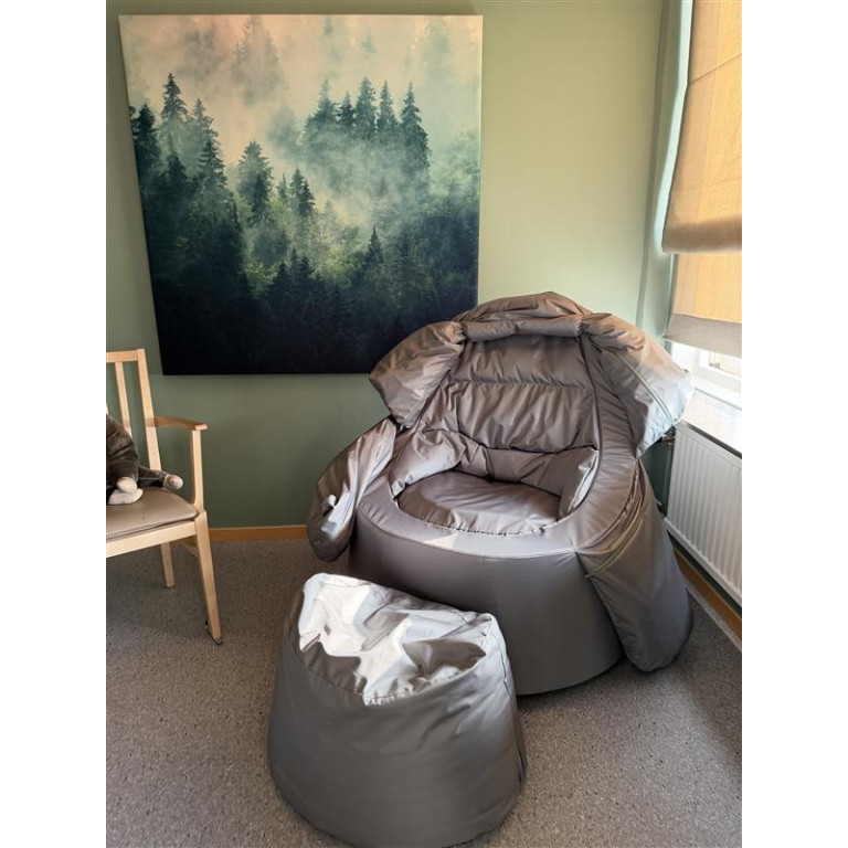 Bollfåtölj Protac SenSit® Straight Dusty Green inkl fotpall