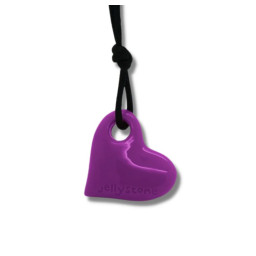 Tugghalsband lila Hjärta