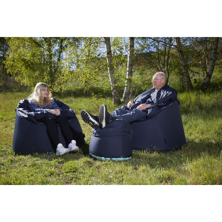 Bollfåtölj Protac SenSit®Nature Navy inkl fotpall