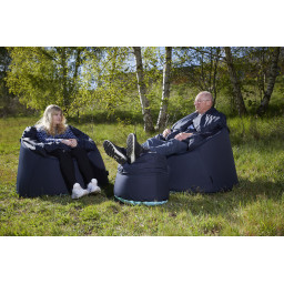 Bollfåtölj Protac SenSit®Nature Navy inkl fotpall