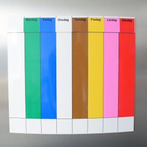 Symbolix planeringskalender magnetisk veckotavla 30x33 cm, färg