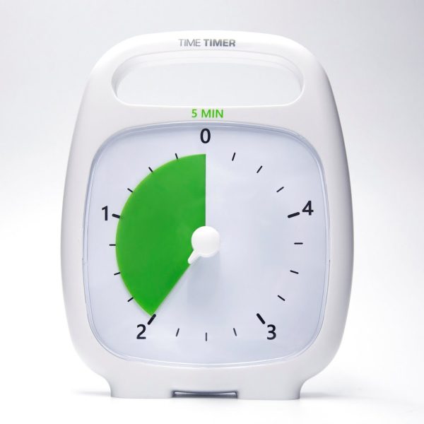 Klocka Time Timer® Plus Vit 5 min